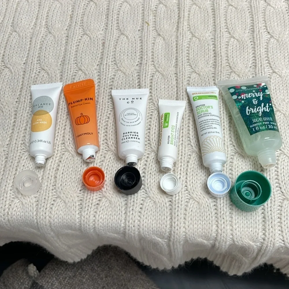 NWOT beauty lot of 6. Scrubs retinol mask cleanser eyes exfoliate pumpkin